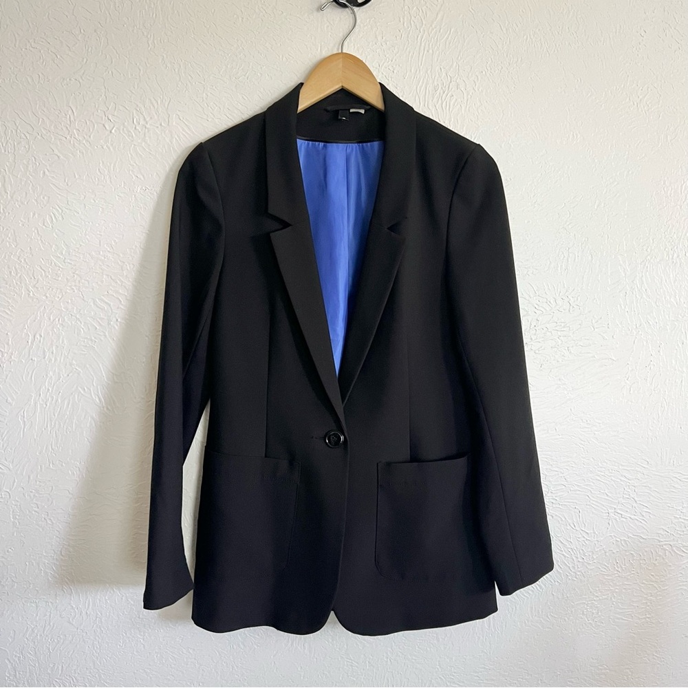Divided by H&M Y2K Black Blazer Jacket Size 6 Small